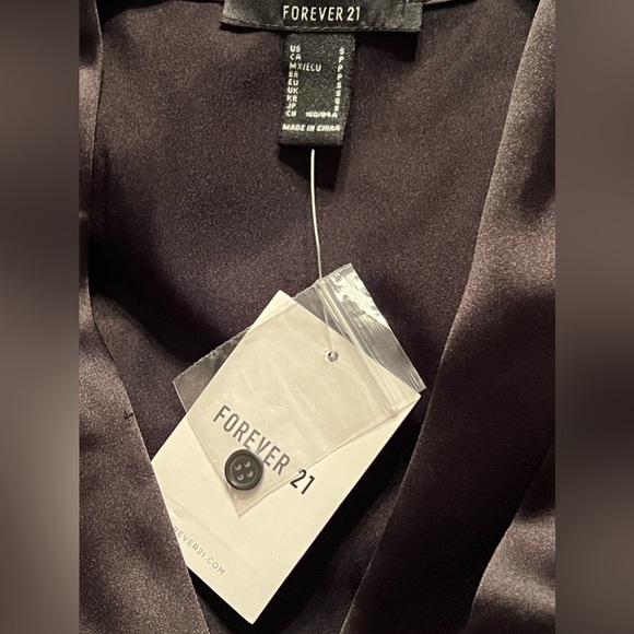 NWT Satin Surplice Tulip-Hem Mini Dress - Picture 12 of 14